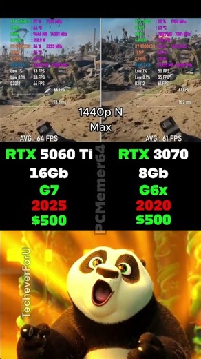 RTX 5060 Ti vs RTX 3070 👀 The GPU Everyone Is Underrating! 🔥#benchmark #rtx5050 #gtx1080ti