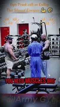 Gym Prank with an Ending That Silenced Everyone 💪🤣 114 #anatoly #prank #funny #gym #gymprank