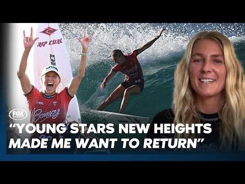 'Kelly Slater kept winning into his 40s...' 😉🏆 Steph Gilmore rediscovers her world class form @wsl 🌊