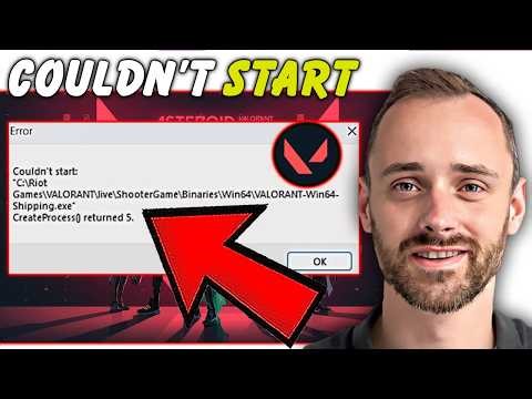 Valorant Won't Open? Fix "Couldn't Start" Error on PC Fast