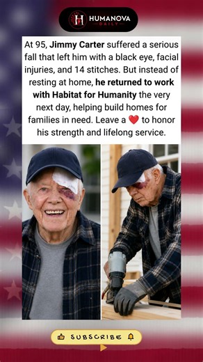 JimmyCarter 95—But Still Showed Up to Help Others ❤️ #JimmyCarter#HabitatForHumanity #AmericanHeroes