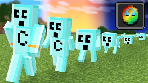 Gamer undergoes extreme evolution in Minecraft survival mode