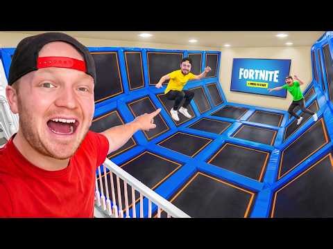 I Spent 100 Hours In My Trampoline House!