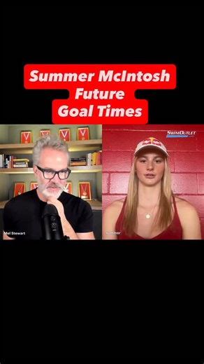 Olympic and world swimming champion, Summer McIntosh, opens up sharing a few future goals times. | GOLD MEDAL MEL