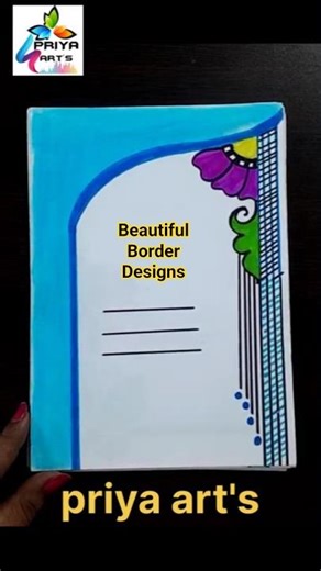 Top Border Design Ideas for Project Files | Unique & Stylish Border Designs for Any Project #SHORTS