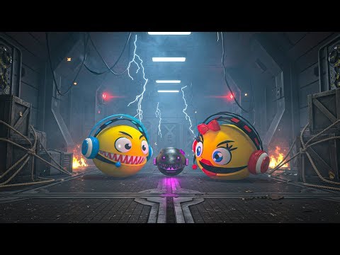 ROBOT PACMAN VS PACMAN VS CARTOON CAT VS MONSTER PACMAN