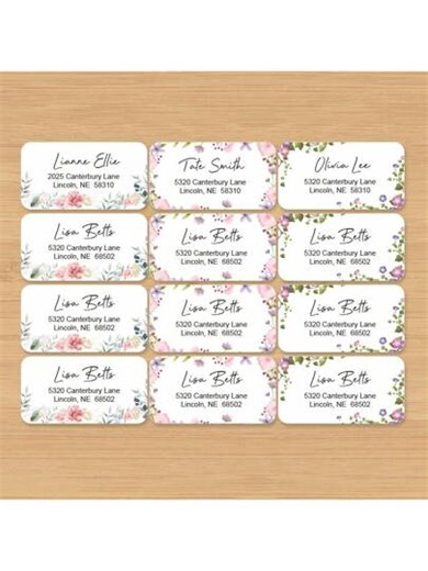 Personalized Address Labels With Floral Themes-Customizable Return Address Stickers For Letters, Cards, And Gift Packages-Perfect For Home Offices, Celebrations, And Daily Mailings- , Water-Resistant, And Easy-To-Apply Custom Labels-Add A Stylish Touch To Your Correspondence With Elegant Flower Designs-Ideal For Weddings, Parties, And Special Occasions-High-Quality And Long-Lasting Address Labels For All Your Mailing Needs,Festive Calendar | SHEIN