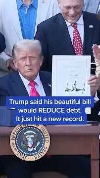 Trump said his beautiful bill would REDUCE debt. It just hit a new record.