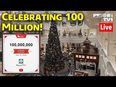 🔴Live: Celebrating 100 Million Views on YouTube at Magic Kingdom Monorail Resorts - 12-19-25