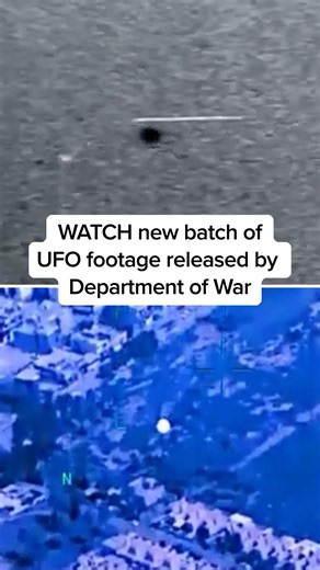 WATCH new batch of UFO footage released by Department of War