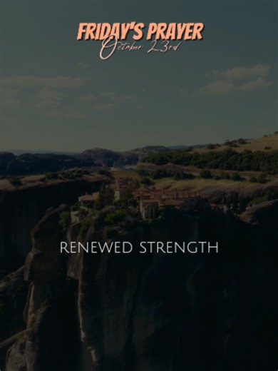 Friday Prayer for Healing and Restoration