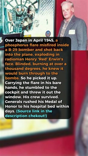 Grabbed A Burning Flare With Bare Hands #short #history #ww2
