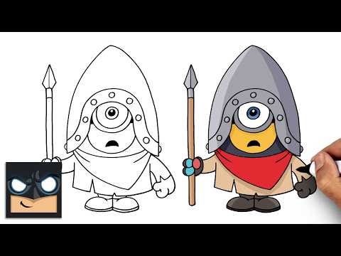 How to Draw Minion Stuart | Minions and Monsters