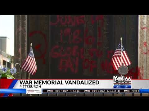 Pittsburgh: Graffiti Commemorating Day of Heroism Found on Imperialist Monument