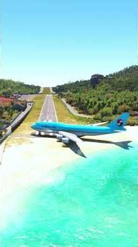KOREAN AIR Boeing 747 Extreme Takeoff from Gustaf III Airport | Flight Simulator