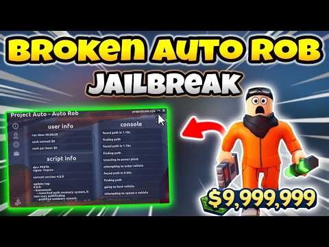 [New] Roblox Jailbreak Script – Auto Rob, Auto Farm, Money Farm, Anti Cops