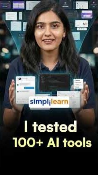 I Tested 100+ AI Tools | These Are the Best AI Tools You Need in 2026 | #Shorts | #Simplilearn