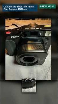 Canon Sure Shot Tele 35mm Film Camera 40/70mm #Shorts