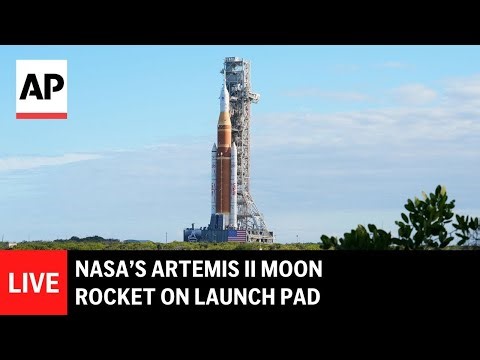 LIVE: NASA’s Artemis II SLS rocket on the launch pad