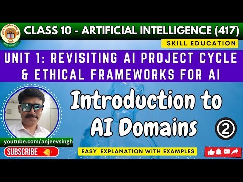 Class 10 Artificial Intelligence Unit 1 AI Project Cycle & Ethical Frameworks | AI Domains Explained