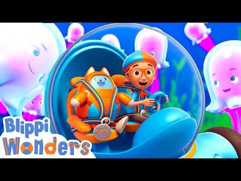 Blippi Explores the Deep Blue Sea! 🌊 2026 Learning Cartoons 🌟 Blippi Cartoon Videos for Kids