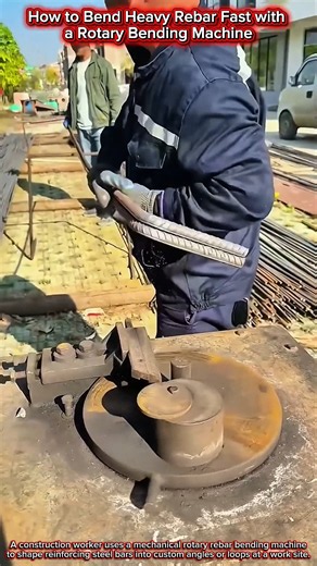 How to Bend Heavy Rebar Fast with a Rotary Bending Machine