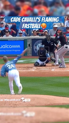 Cade Cavalli’s FLAMING Fastball🥵 #mlb #baseball #nationals #sports #fastball #pitching