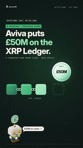 Aviva Just Put £50M on the XRP Ledger 👀