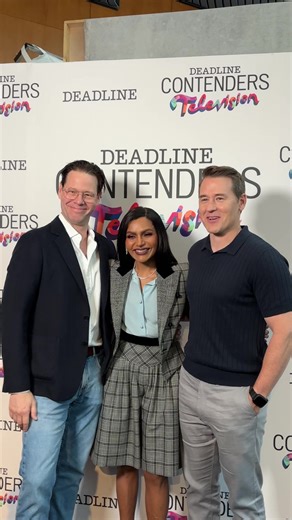 Ike Barinholtz & Mindy Kaling at Deadline Contenders