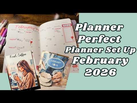 Plan with me I Planner Perfect February Set Up