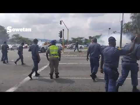 Mpumalanga police clash with EFF protesters in Mbombela | N4 blocked after Julius Malema sentencing