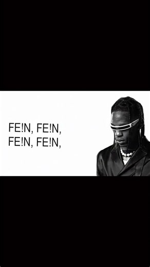Travis Scott - FE!N 🔥🧛 (Lyrics) #Shorts