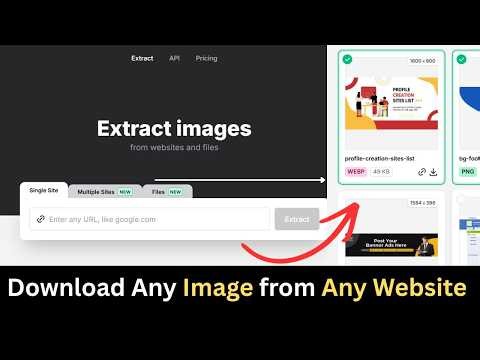 How to Extract & Download Images from ANY Website, PDF or Document - Free Tool (extract.pics)