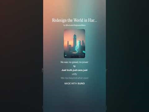 Redesign the World in Harmony 6 #AI​ #Song​ by #Suno​ #lyrics​ by #ChatGPT #music​ #newmusic​