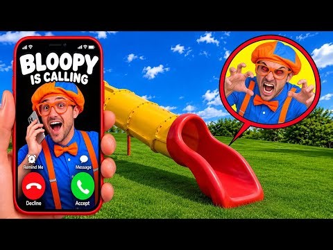 BLIPPI, RACHEL & MEEKAH STUCK INSIDE THE SLIDE EATER! 😱 MRS. LILY SAVED THEM!