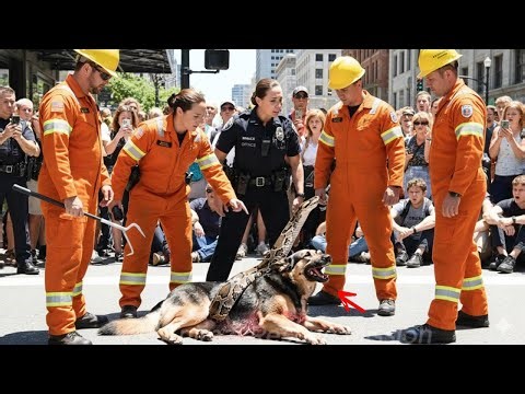 Animal Rescue: Heroic rescue team saves mother dog from giant python attack