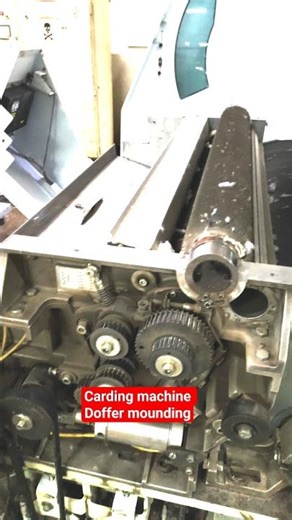 carding machine Doffer mounding #machinery #automobile #textiles #mechanical #spinningmills #shorts