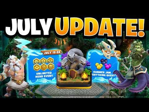 Unlimited Hero Event Explained! July 2026 Gold Pass, Hero Skins & Odyssey Scenery in Clash of Clans!