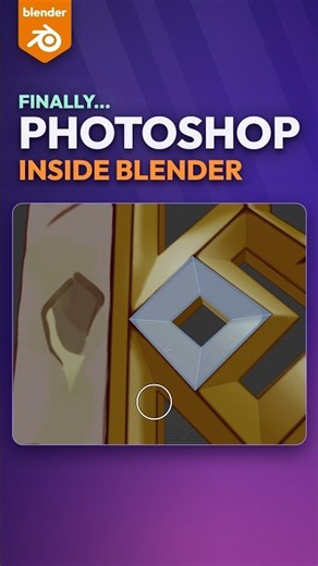 Photoshop Tools Right On Your 3D Model in Blender #blender #b3d