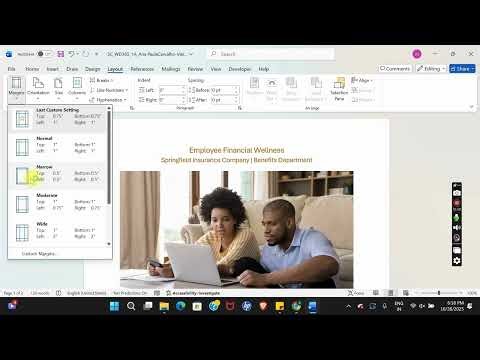 Shelly Cashman Word 365 | Module 1: SAM Project 1a Springfield Insurance Company #shellycashman