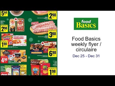 Food Basics weekly flyer / circulaire Dec 25 - Dec 31