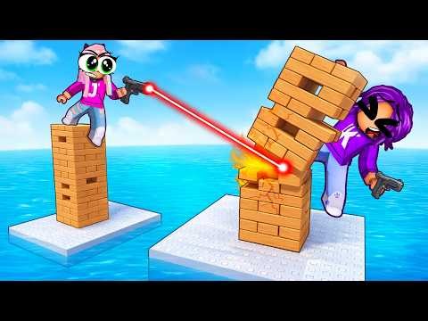 Last to fall off their tower wins! | Roblox