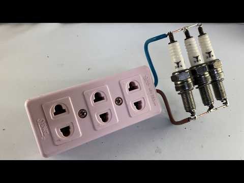 Amazing 9 how to make 220v 10000w free electricity energy self running from spark plug