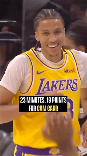 Cam was COOKING in his debut with the squad 💪 #lakers
