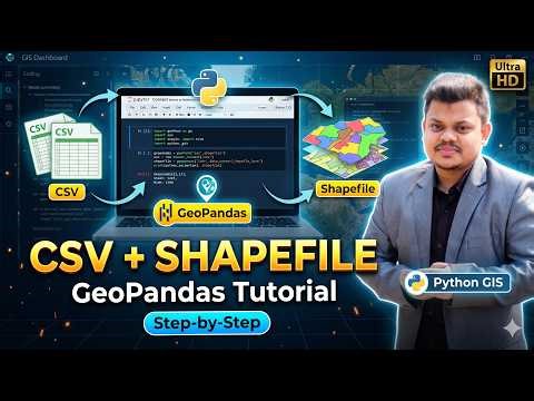 How to Connect a CSV File with a Shapefile Using GeoPandas | Python GIS Tutorial