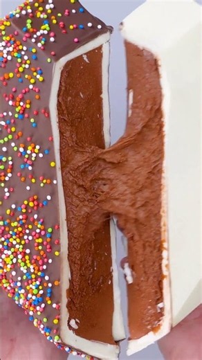 Diamond Heart Chocolate Cake 🤍🤎 Easy Geometric Heart #shorts #baking #valentine