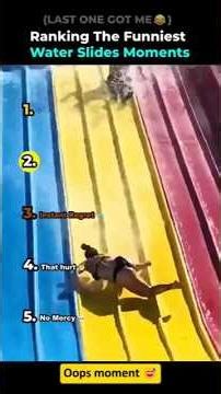 Ranking The Funniest Water Slide Moments