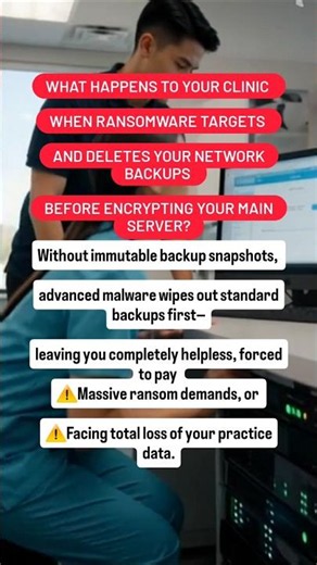 The Ransomware Trick That Deletes Your Dental Backups First #cybersecurity