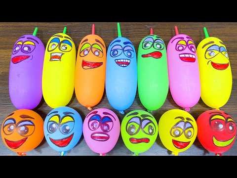 Glossy Slime Mixing LIVE With Balloons, Beads & Piping Swirls #249