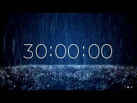 30 Minute Classroom Timer with Rain Sounds | 4K Calm Visual | Produced by SoniCentric